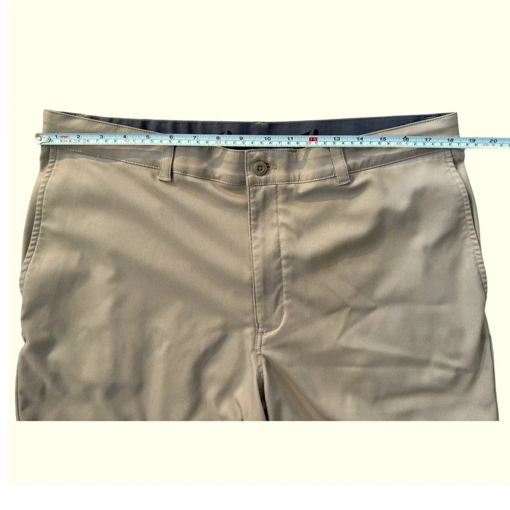 Grand Slam Golf‎ Shorts Mens 38 Tan Flat Front Performance Moisture Wicking 9